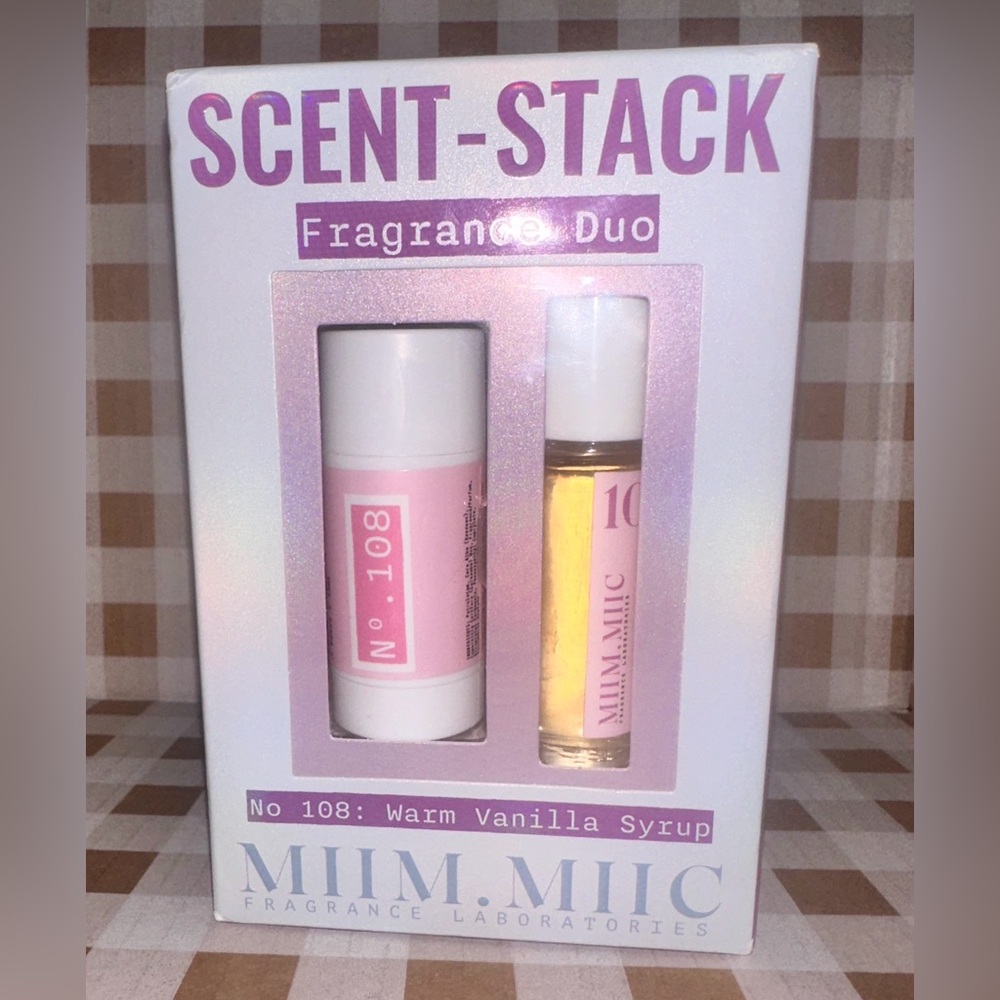 MIIM MIIC 108 Scent Stack/ Kayali Vanilla Candy Rock Sugar